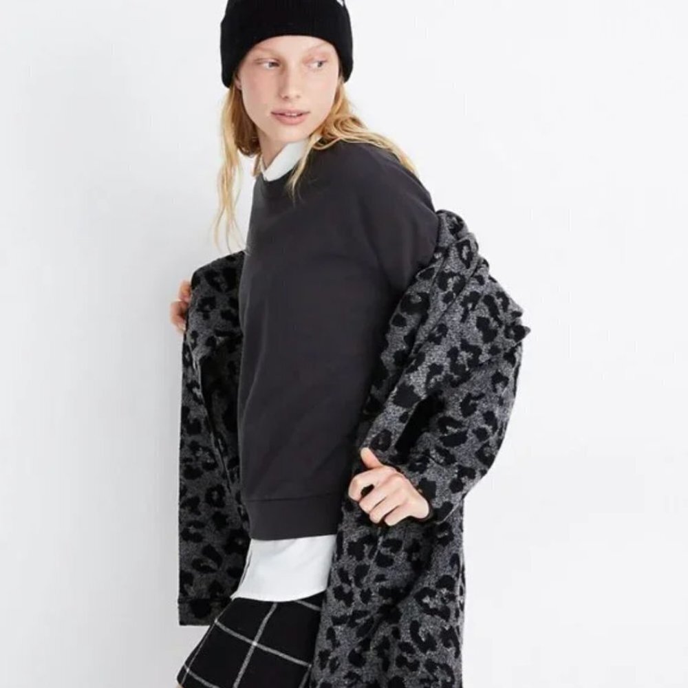 Madewell x Texture & Thread Blazer Coat in Jungle Cat | S - Picture 2 of 5